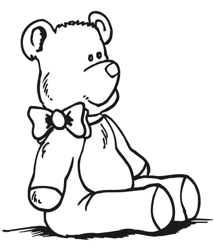 Tô Màu Gấu Teddy (Teddy Bear)