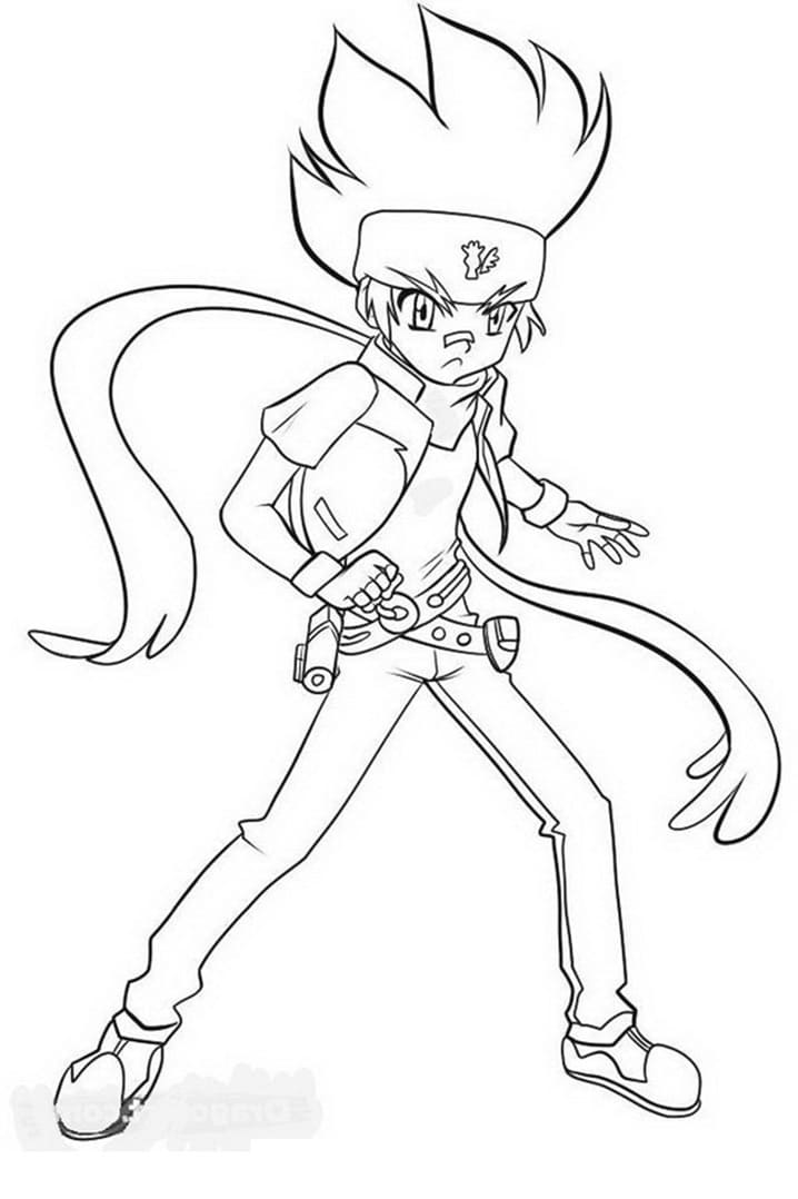 Tô màu Gingka Hagane Trong Phim Beyblade