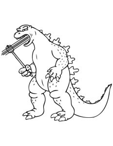 Tô màu Godzilla Ăn Kẹo