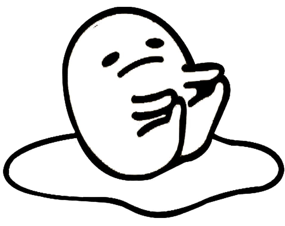 Tô màu Gudetama Xinh Xắn