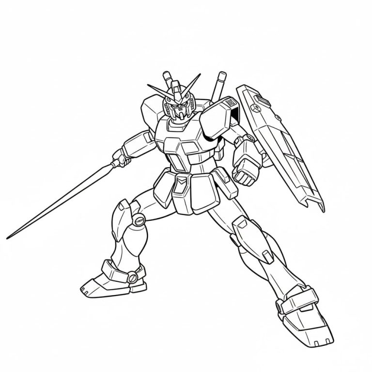 Tô màu Gundam Thiện Chiến