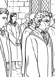 Tô màu Harry Potter Trong Lớp