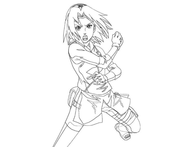 Tô màu Haruno Sakura Trong Naruto