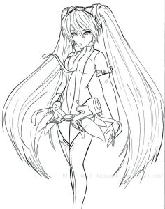 Tô màu Hatsune Miku Xinh Đẹp