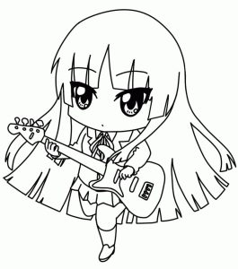 Tô màu Hình Anime Cute Dễ Thương