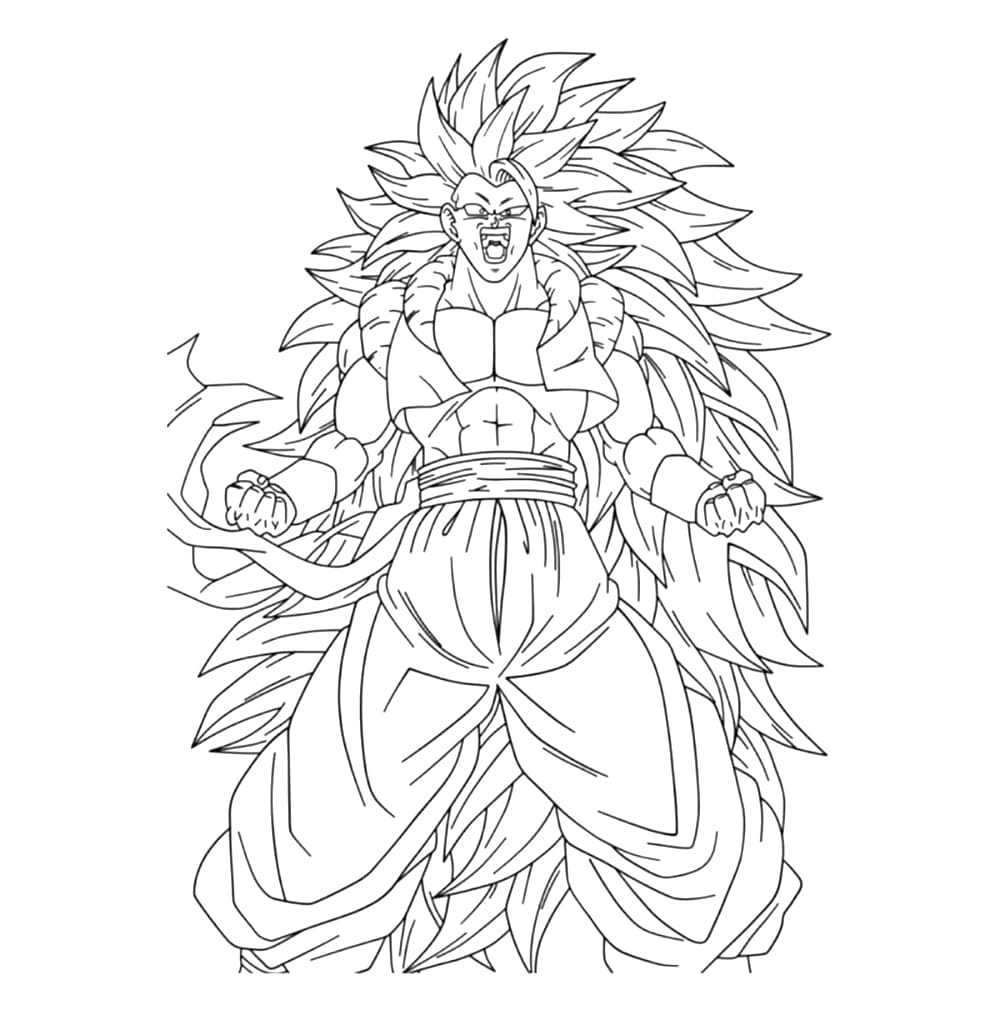 Tô màu Hình Dạng Super Saiyan Goku
