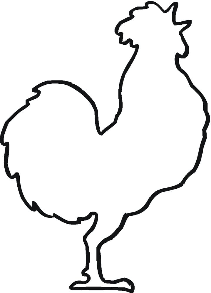 Tô màu Hình Vẽ Gà Trống