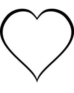 Tô màu Hình Vẽ Trái Tim Đơn Giản