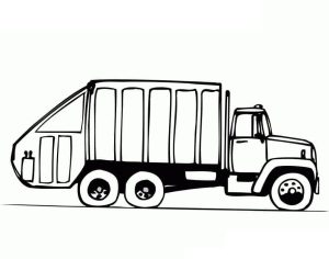 Tô màu Hình Vẽ Xe Chở Rác