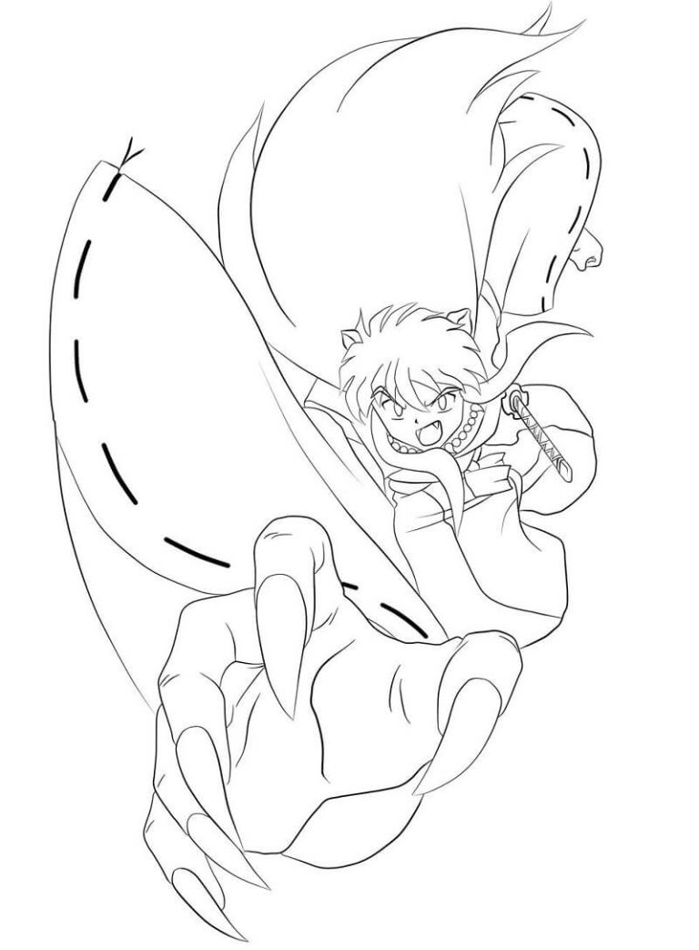 Tô màu Inuyasha Tấn Công
