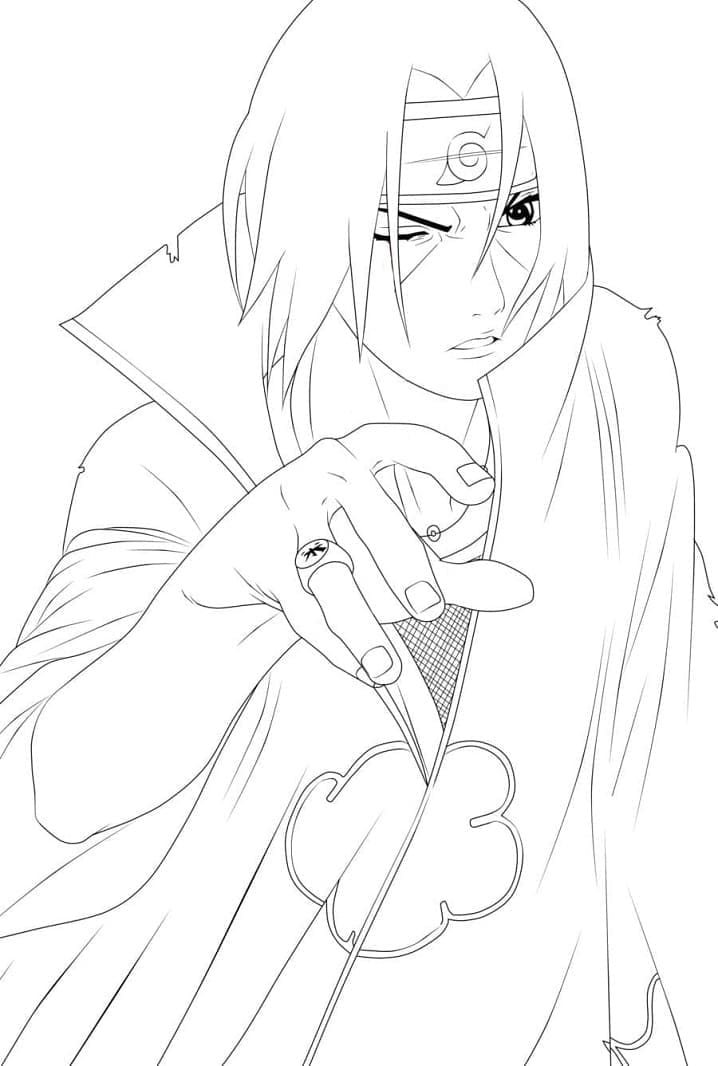 Tô màu Itachi Trong Anime