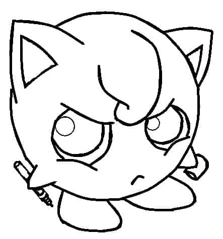 Tô màu Jigglypuff Gắt Gỏng