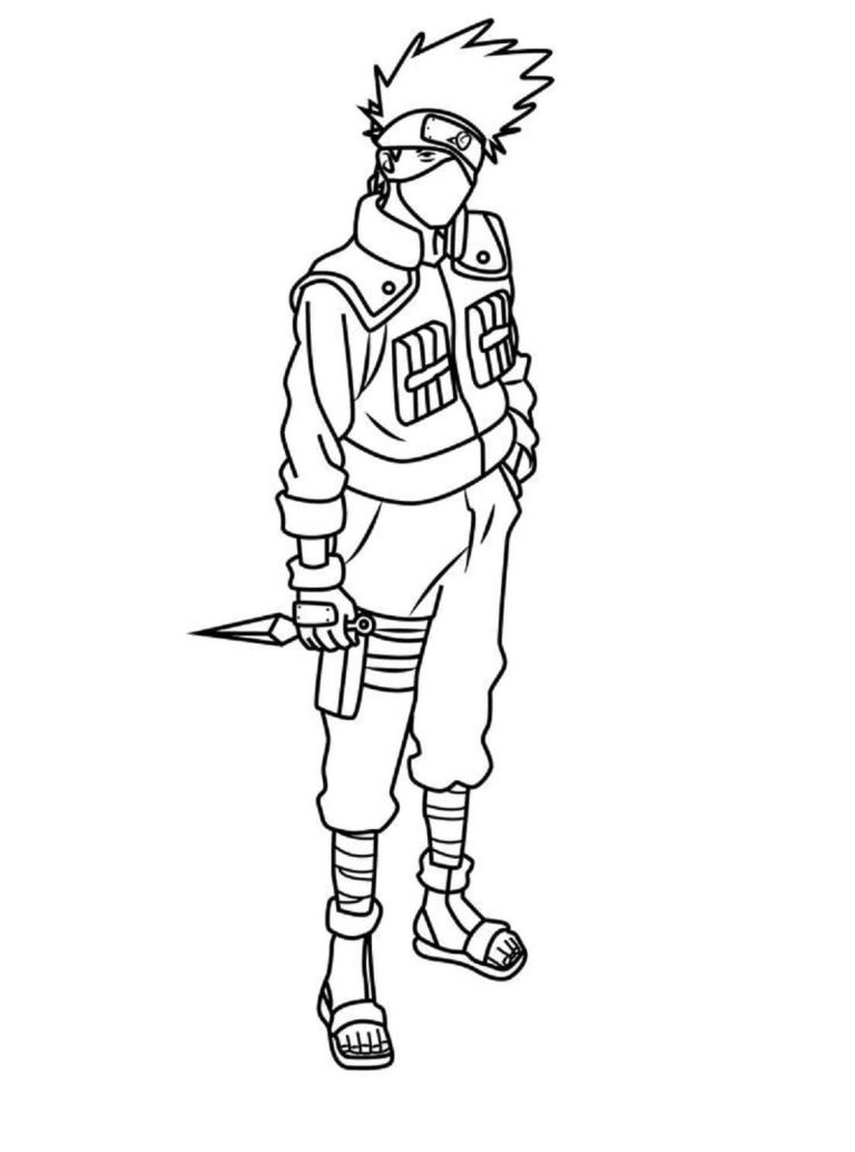 Tô màu Kakashi Hatake Trong Naruto
