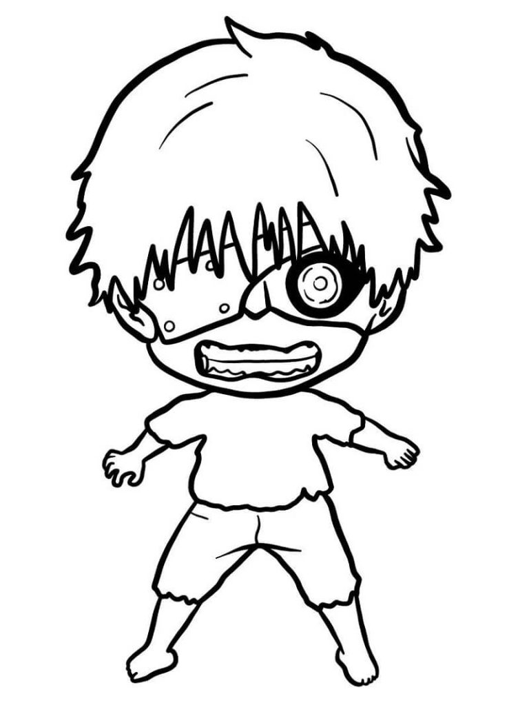 Tô màu Kaneki Đáng Yêu