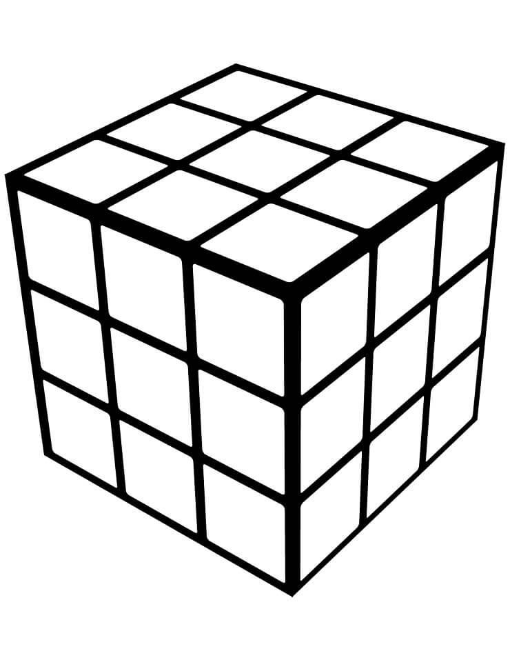 Tô màu Khối Rubik Đơn Giản