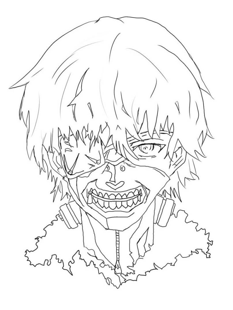 Tô màu Khuôn Mặt Kaneki