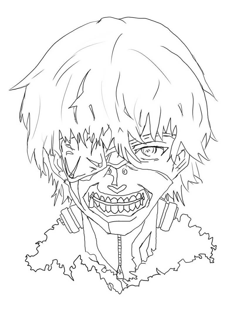 Tô màu Khuôn Mặt Kaneki