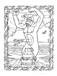 Tô màu King Kong Hoạt Hình