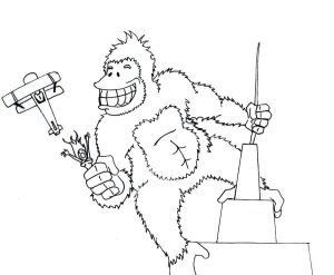 Tô màu King Kong Ngộ Nghĩnh
