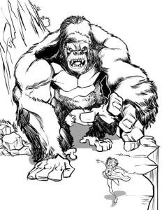 Tô màu King Kong và Người Đẹp
