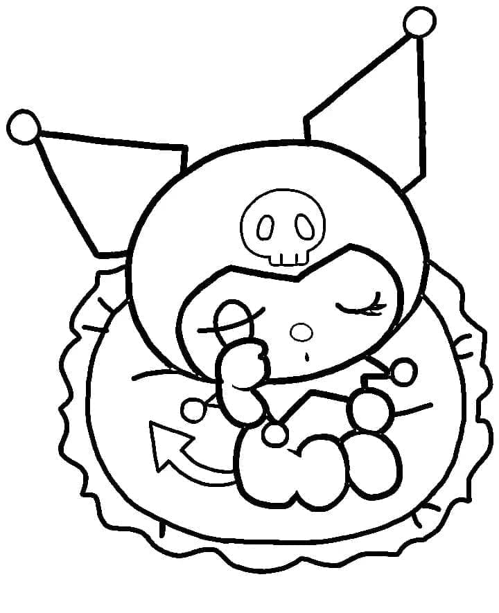 Tô màu Kuromi Buồn Ngủ