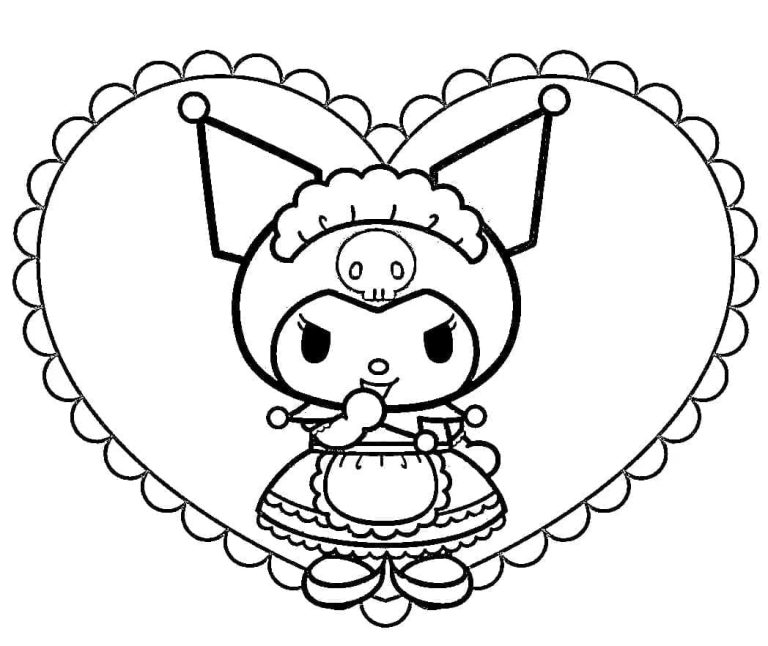 Tô màu Kuromi Đáng Yêu