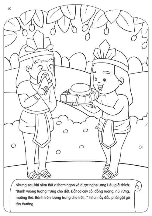 Tô Màu Truyện Cổ Tích Bánh Chưng – Bánh Dày