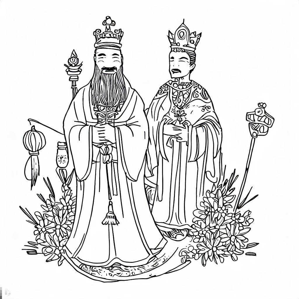 Tô màu Lễ Giỗ Tổ Hùng Vương