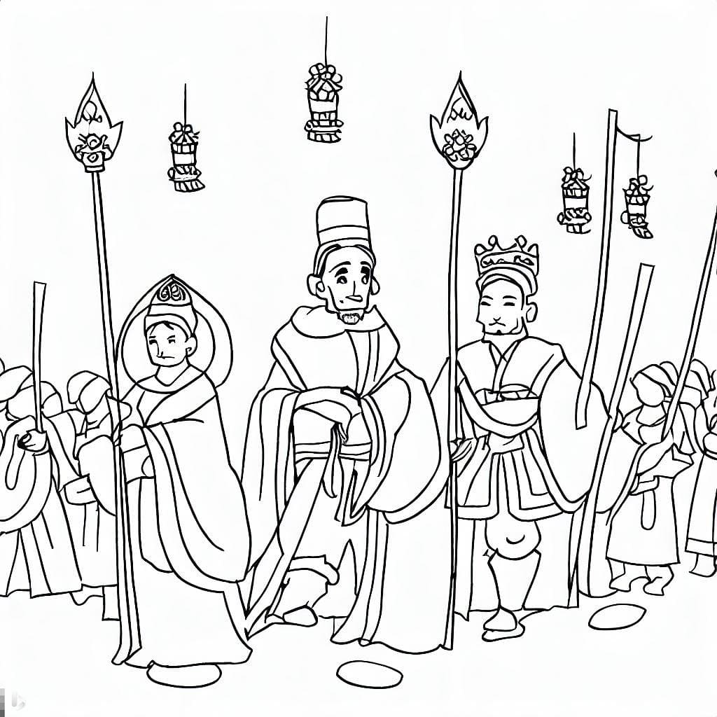 Tô màu Lễ Hội Đền Hùng