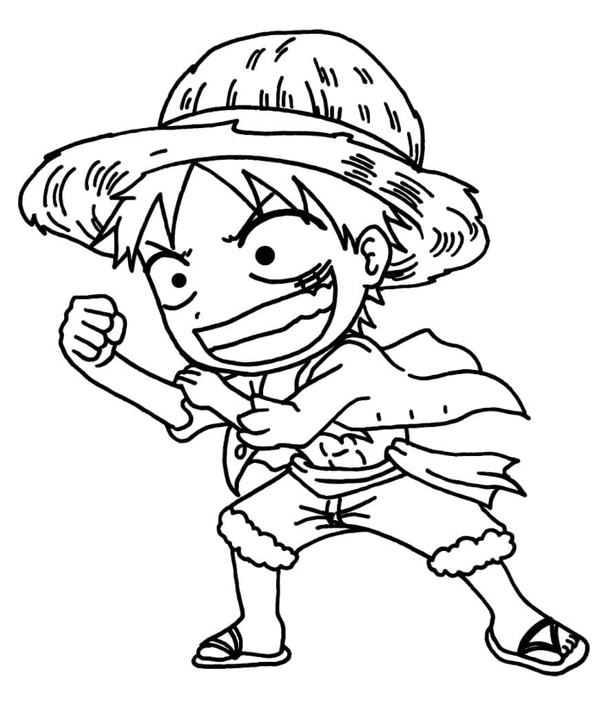 Tô màu Luffy Cute