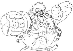 Tô màu Luffy Gear 4