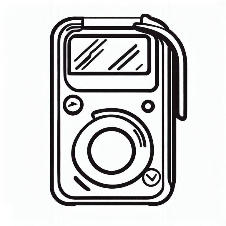 Tô màu Máy Nghe Nhạc MP3
