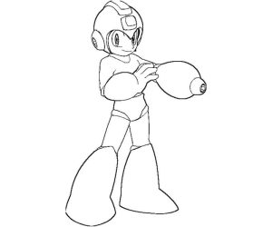 Tô màu Mega Man Cười Vui Vẻ