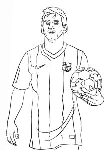 Tô màu Messi và Quả Bóng