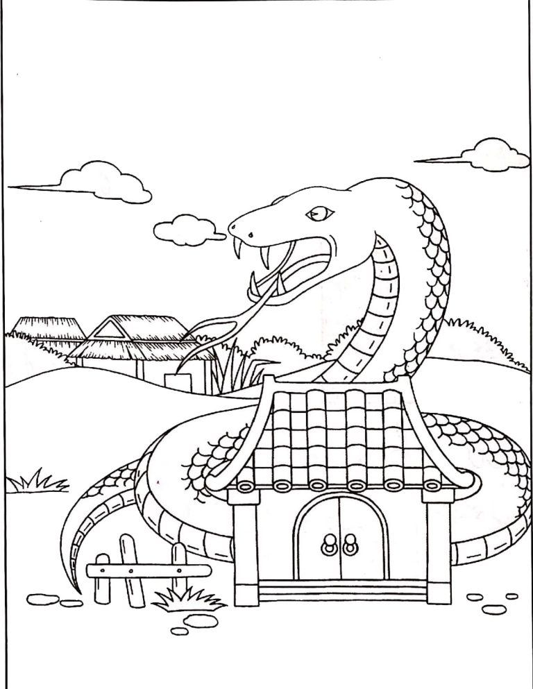 Tô màu Miếu Thờ Chằn Tinh