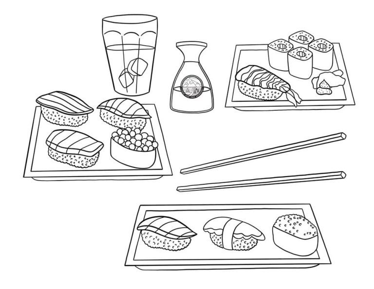Tô Màu Sushi