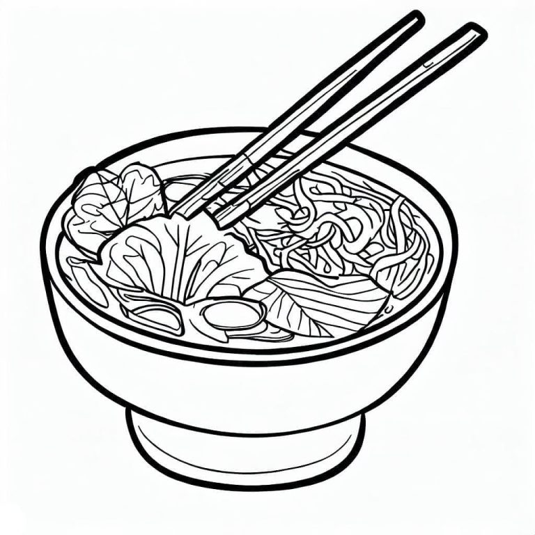 Tô màu Món Phở Việt Nam