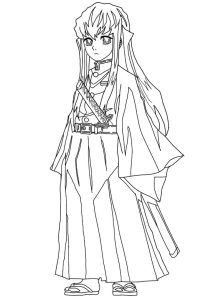 Tô màu Muichiro Tokito Trong Demon Slayer