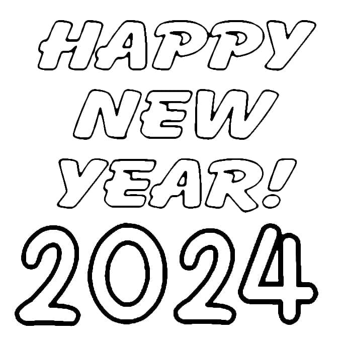 Tô màu Năm Mới 2024