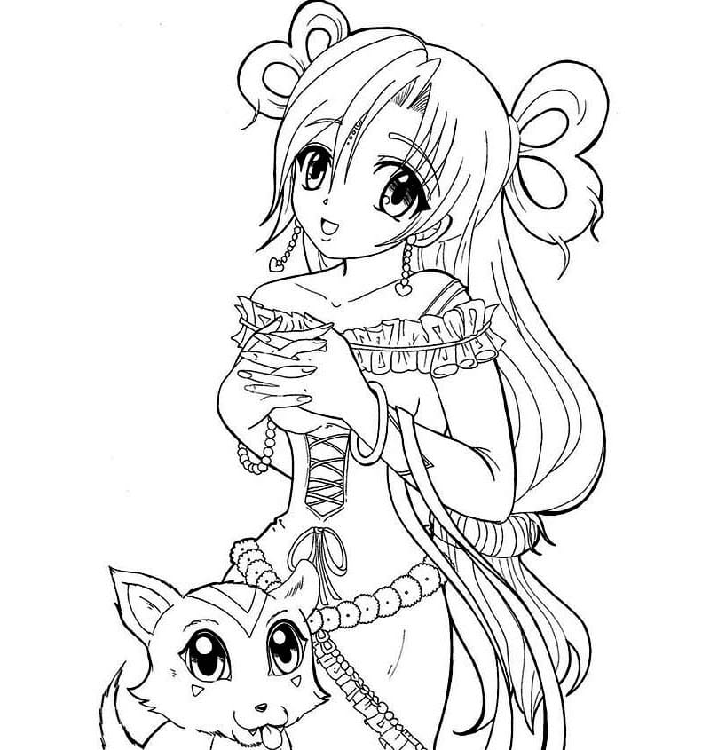 Tô màu Nàng Công Chúa Anime