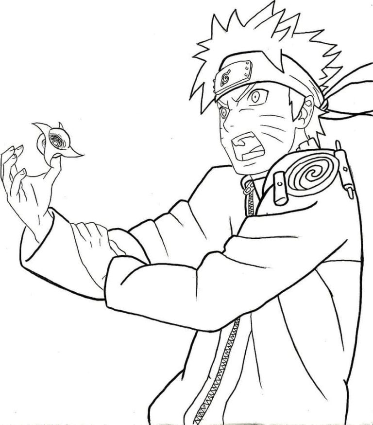 Tô màu Naruto Ngầu Và Mạnh Mẽ