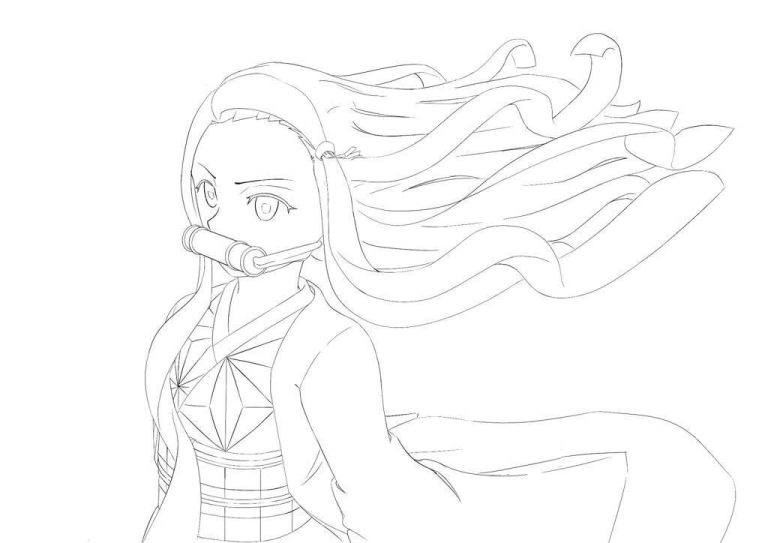 Tô màu Nezuko