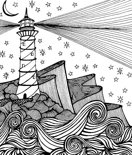Tô màu Ngọn Hải Đăng Đẹp