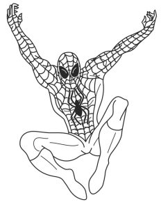 Tô màu Người Nhện Spider Man Đẹp