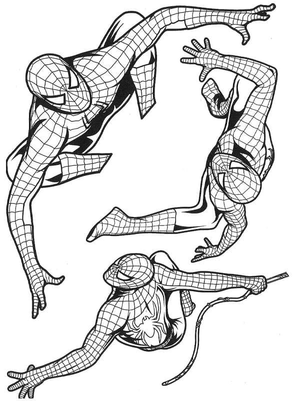 Tô màu Người Nhện Spider Man Đẹp Nhất