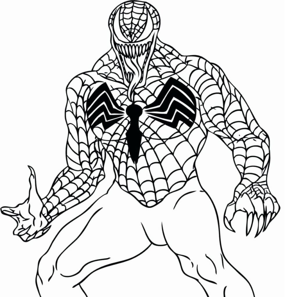 Tô màu Người Nhện Venom