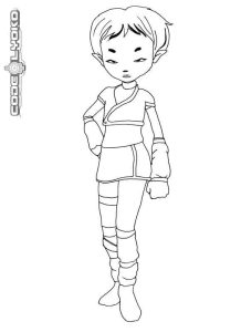 Tô màu Nhân Vật Aelita Trong Mật Mã Lyoko
