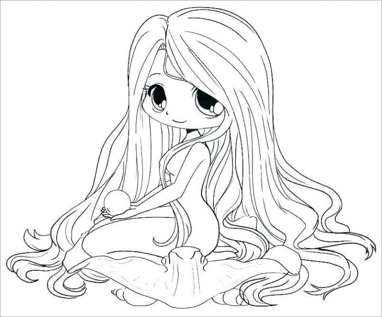 Tô màu Nhân Vật Anime Cute