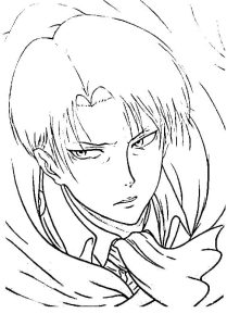 Tô màu Nhân Vật Levi Trong Attack on Titan