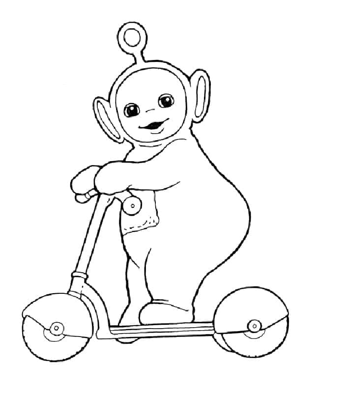 Tô màu Nhân Vật Po Trong Teletubbies